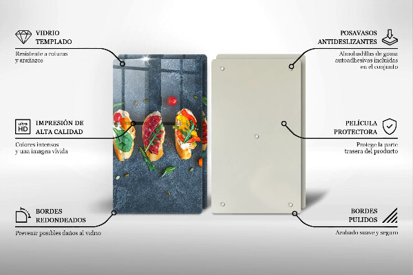 Skydd för spis Färgglada smörgåsar