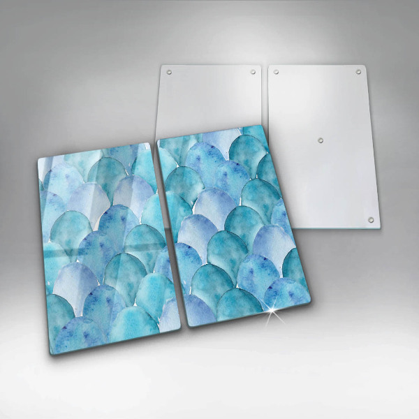 Skyddsplatta för spis Akvarell skalor