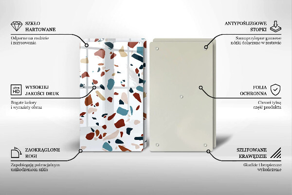 Skyddsplatta för spis Dekorativ sten