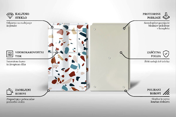 Skyddsplatta för spis Dekorativ sten