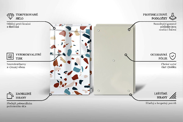 Skyddsplatta för spis Dekorativ sten