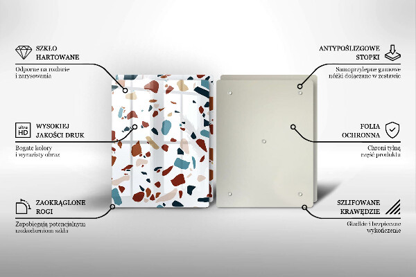 Skyddsplatta för spis Dekorativ sten