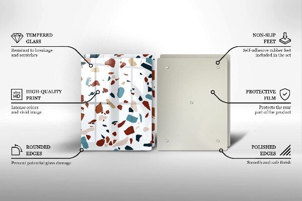 Skyddsplatta för spis Dekorativ sten