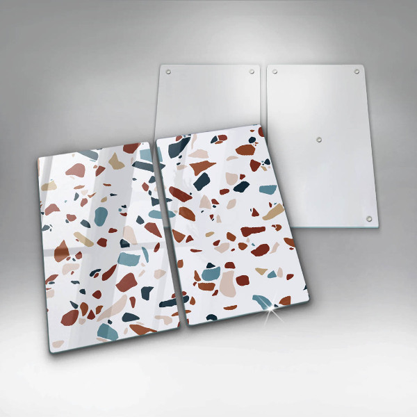 Skyddsplatta för spis Dekorativ sten