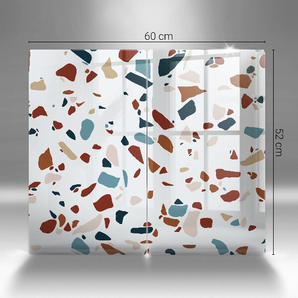 Skyddsplatta för spis Dekorativ sten