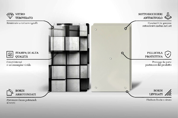 Skyddsplatta för spis 3D Geometri Bakgrund