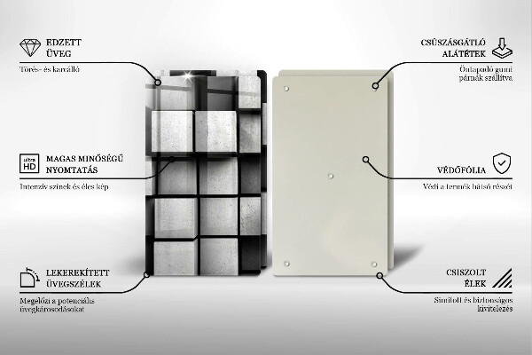 Skyddsplatta för spis 3D Geometri Bakgrund