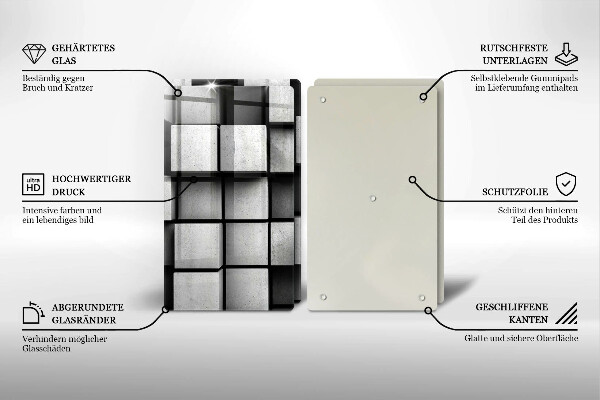Skyddsplatta för spis 3D Geometri Bakgrund