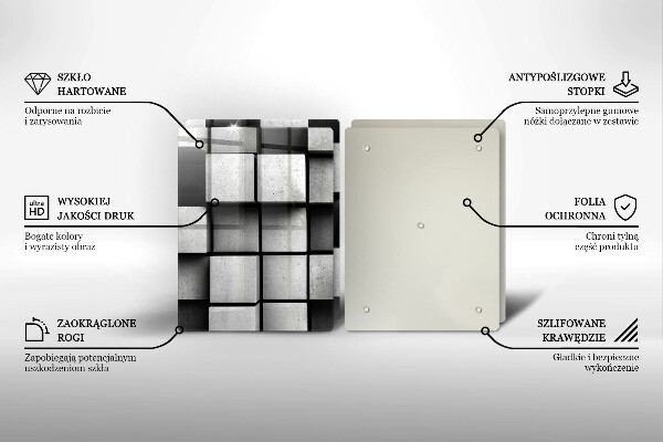 Skyddsplatta för spis 3D Geometri Bakgrund