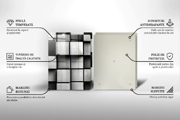 Skyddsplatta för spis 3D Geometri Bakgrund