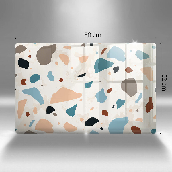 Skyddsplatta för spis Dekorativt stengods