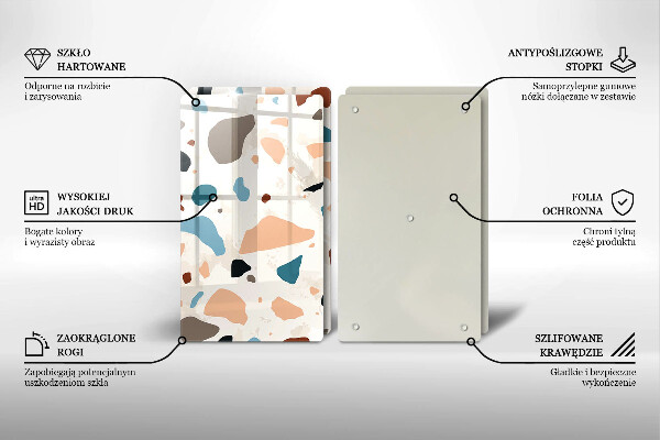 Skyddsplatta för spis Dekorativt stengods