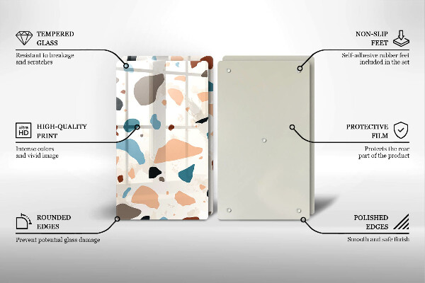 Skyddsplatta för spis Dekorativt stengods