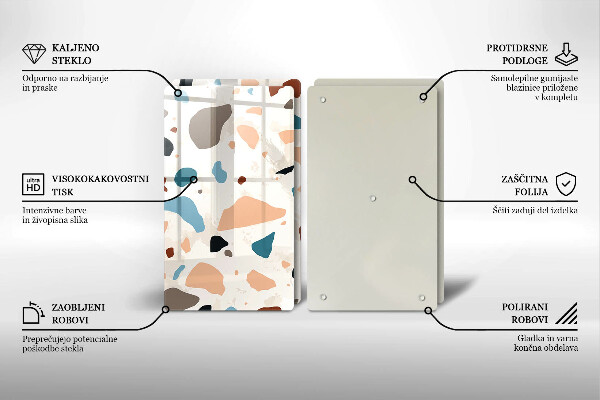 Skyddsplatta för spis Dekorativt stengods