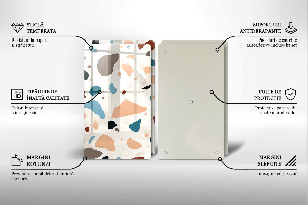 Skyddsplatta för spis Dekorativt stengods