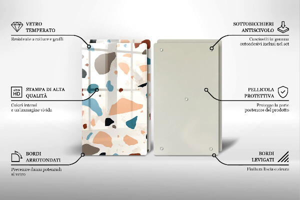 Skyddsplatta för spis Dekorativt stengods