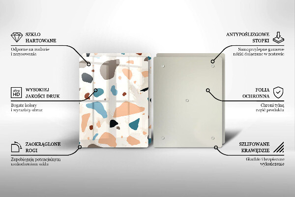 Skyddsplatta för spis Dekorativt stengods