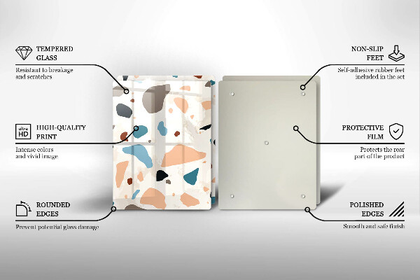 Skyddsplatta för spis Dekorativt stengods