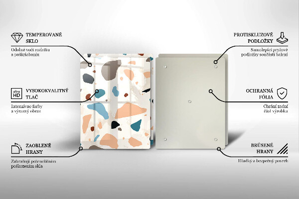 Skyddsplatta för spis Dekorativt stengods