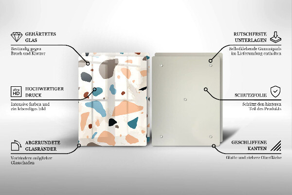 Skyddsplatta för spis Dekorativt stengods