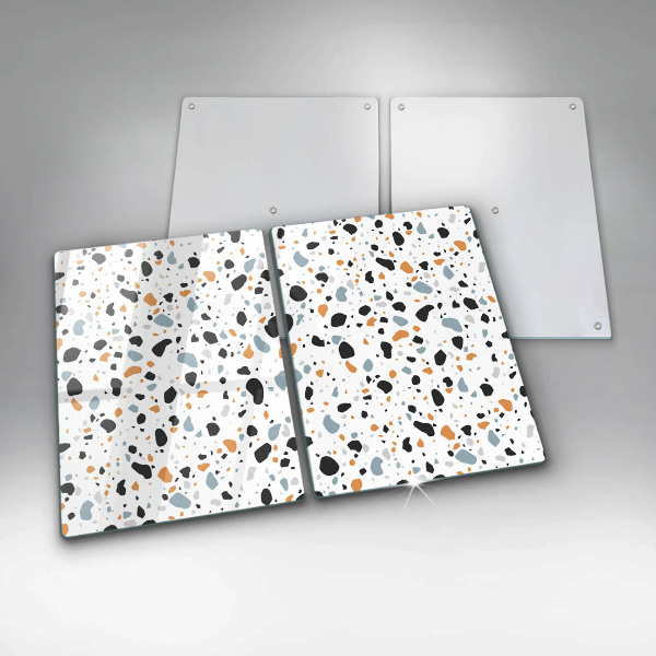 Skyddsplatta för spis Dekorativt stengods