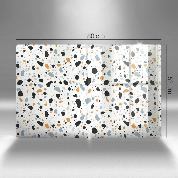 Skyddsplatta för spis Dekorativt stengods