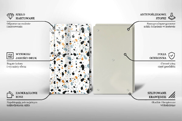 Skyddsplatta för spis Dekorativt stengods