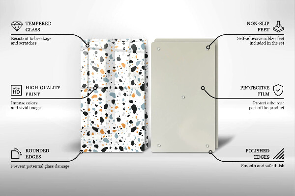 Skyddsplatta för spis Dekorativt stengods