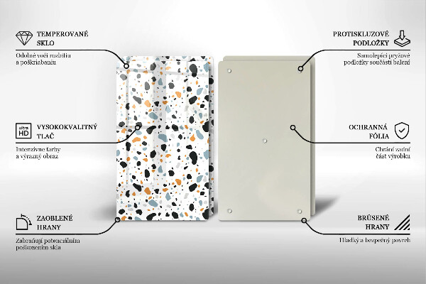 Skyddsplatta för spis Dekorativt stengods