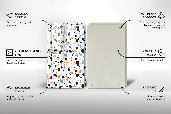 Skyddsplatta för spis Dekorativt stengods