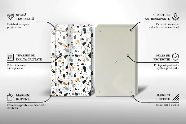 Skyddsplatta för spis Dekorativt stengods