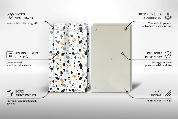 Skyddsplatta för spis Dekorativt stengods