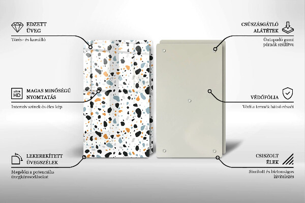 Skyddsplatta för spis Dekorativt stengods