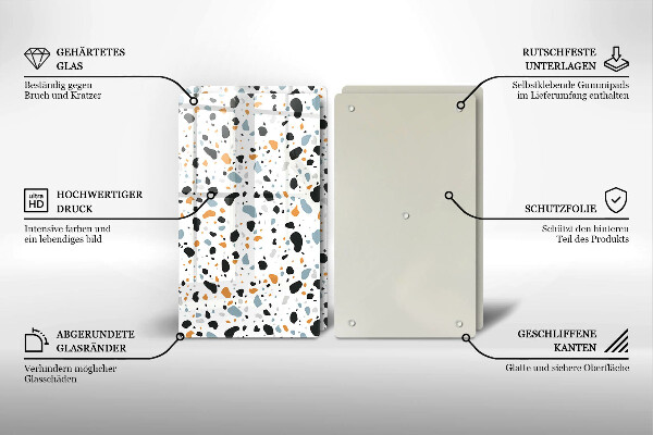 Skyddsplatta för spis Dekorativt stengods