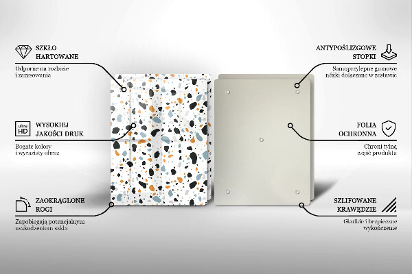 Skyddsplatta för spis Dekorativt stengods