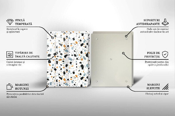 Skyddsplatta för spis Dekorativt stengods