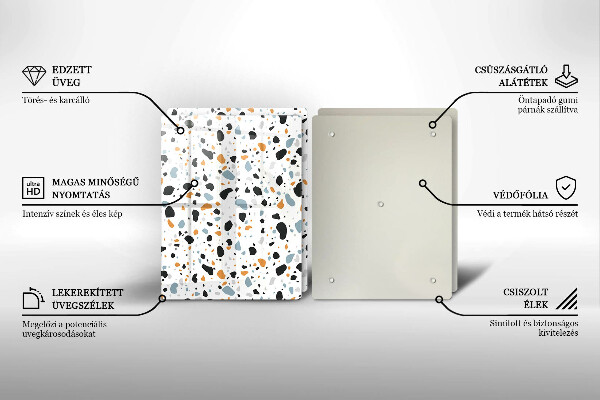 Skyddsplatta för spis Dekorativt stengods