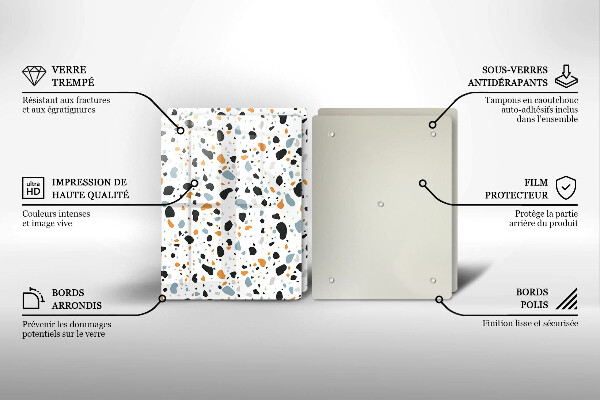 Skyddsplatta för spis Dekorativt stengods