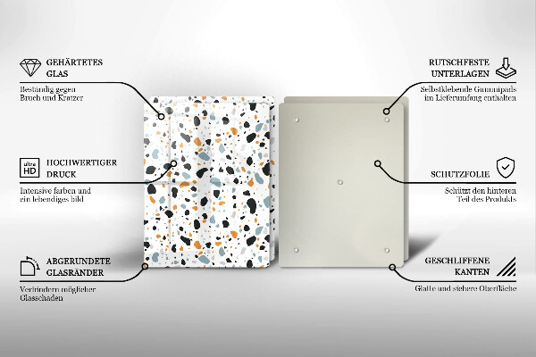 Skyddsplatta för spis Dekorativt stengods