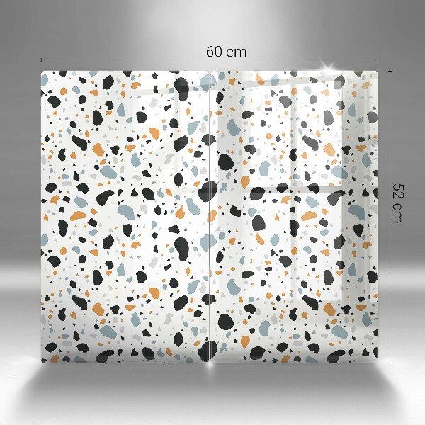 Skyddsplatta för spis Dekorativt stengods