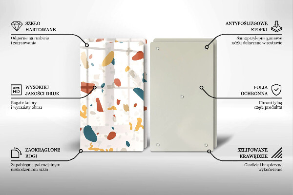 Skyddsplatta för spis Dekorativt stengods