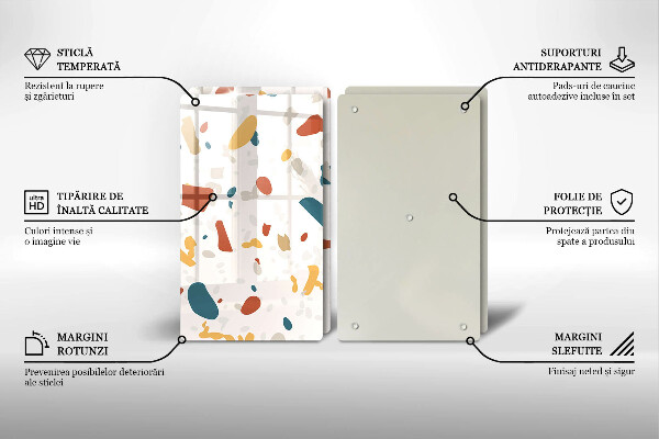 Skyddsplatta för spis Dekorativt stengods