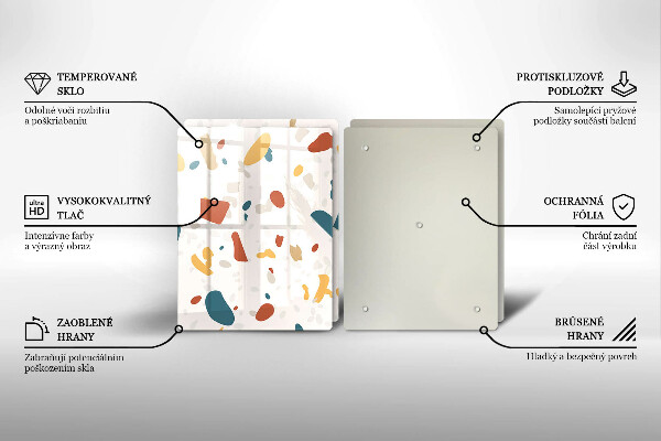 Skyddsplatta för spis Dekorativt stengods