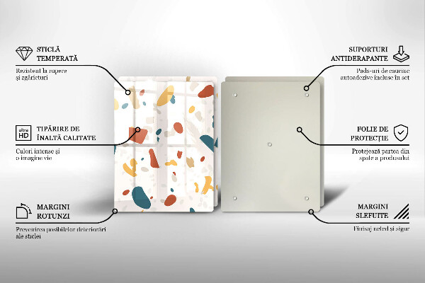 Skyddsplatta för spis Dekorativt stengods