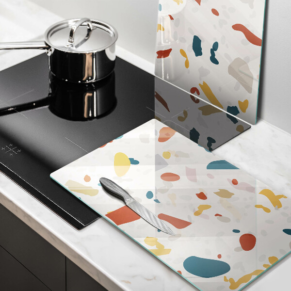 Skyddsplatta för spis Dekorativt stengods