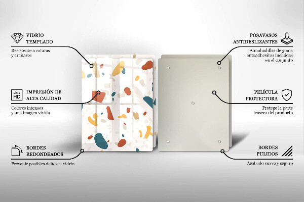 Skyddsplatta för spis Dekorativt stengods