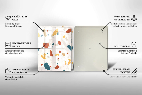 Skyddsplatta för spis Dekorativt stengods