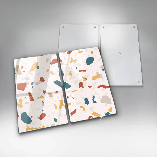 Skyddsplatta för spis Dekorativt stengods