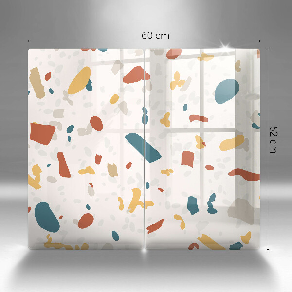 Skyddsplatta för spis Dekorativt stengods