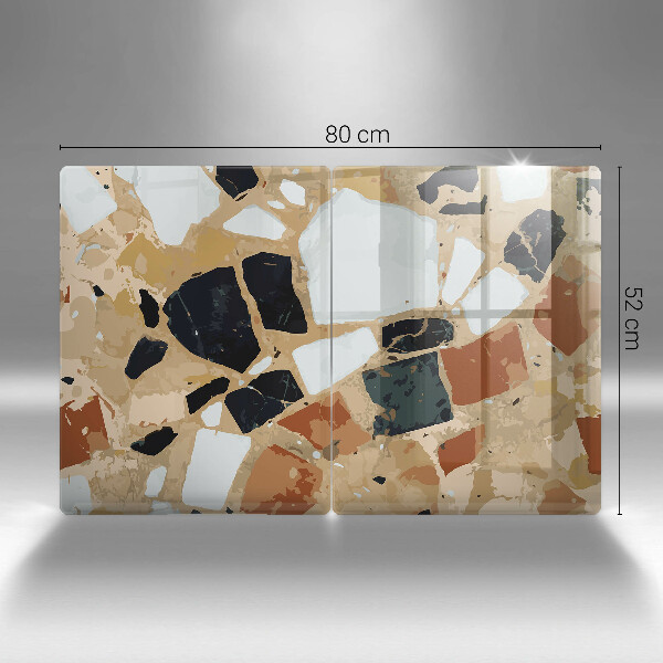 Skyddsplatta för spis Dekorativ stenplatta